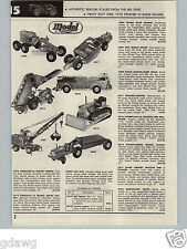 1957 PAPER AD Doepke Model Toys Barber Greene Caterpillar D6 Tractor Road Grader picture