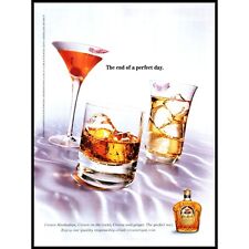 2002 Crown Royal Canadian Whisky Vintage Print Ad Lipstick Kiss Mark Wall Art picture