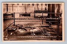 Possibly London England Temple Church Showing Templers Effigies Vintage Postcard picture