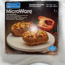 NEW Vintage Anchor Ovenware MicroWare Microwave White 9 1/2