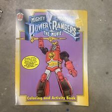 Vintage 1995 Mighty Morphin Power Rangers The Movie Coloring And Activity Book picture
