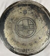 Antique Griswold No. 8 Cast Iron Large Block Logo Skillet 704A picture