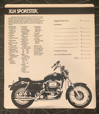 NOS 1980's Harley-Davidson Biker Wallet Dealer Hang Tag  XLH Sportster Ironhead picture