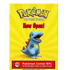 Pokémon Center The First Store postcard NYC 2001 Totodile Opening Advertising picture