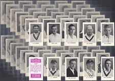 THOMSON (DC)-FULL SET- THE WORLDS BEST CRICKETERS 1956 (MAUVE (DIFF) 72 CARDS)  picture
