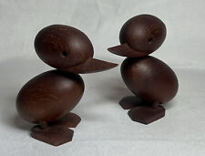 Pair Of Mid Century Wooden Ducklings picture