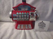 Vintage James B. Beam Barney Red Casino Slot Machine Empty Decanter  Preowned picture