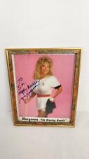Morganna the Kissing Bandit Baseball Breast Wish Wood Framed Photo - Signed picture