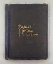 Vintage 1884 Houston's Physical Geography School Book Early Education picture