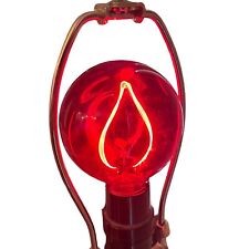 VINTAGE CRAZY FLICKER BULB BY DURO-LITE RED picture