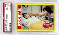 1979 ROCKY II ENCOURAGING WORDS TRADING CARD #18 PSA 10 GEM MT POP 2 VERY RARE picture