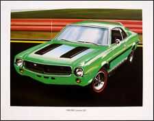 1969 AMC Javelin SST Art Print Lithograph 69 picture