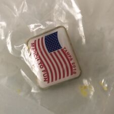 Tampa 2018 March to Fun American Flag Pin picture