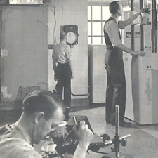 c.1950 Frigidaire Appliances General Motors Ad Postcard Testing Metal Masters picture