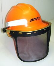 BNSF Forestry Bullard Classic Safety Helmet Chainsaw Hard Hat With Screen Shield picture