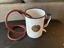 Antique steel enamel surgical irrigation cup,1900s picture
