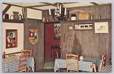 Helvetia West Virginia, The Hutte Swiss Restaurant Dining Room, Vintage Postcard picture