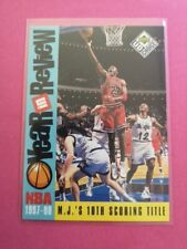 Michael Jordan Chicago Bulls NBA Basketball Card #189 Year In Review 1997 98 picture