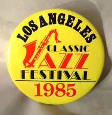 VINTAGE 1985 LOS ANGELES CLASSIC JAZZ FESTIVAL BUTTON 3