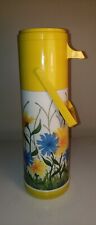 Vintage Alladin's Pump-A-Drink Thermos Flowers 1977 USA picture
