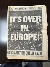 NY Daily News It's Over in Europe Vol 26 No 272 Tuesday May 8 1945 Newspaper picture