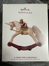 NEW 2019 Hallmark “A Pony For Christmas” Keepsake Horse Ornament NIB picture
