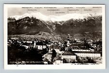 Innsbruck von Berg Isel mit Nordkette Austria Vintage Postcard picture