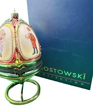 Platinum Polonaise Heirloom MOSTOWSKI Glass Ornament K.Andler  SWAROVSKI Musical picture