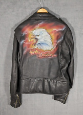 VTG Custom Authentic Harley Davidson Leather Jacket Screaming Eagle size 48 picture