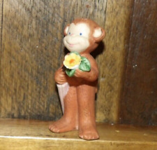 Vintage Curious George (?) Ceramic Bisque Figurine-Baby Monkey picture