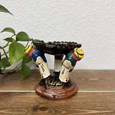 Vintage Hand Painted  Pottery Ashtray From Mexico Souvenir picture