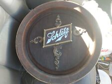 Vintage Schlitz 3-D Wood Barrel Sign 18