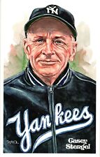 Casey Stengel 1980 Perez-Steele Baseball Hall of Fame Limited Edition Postcard picture