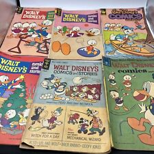 Walt Disney's Comics and Stories FC Dell LOT of 6 1961,64,71,81 B3691 picture