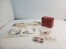 Prr Vintage Penn Central First Aid Kit Box with contents opened mine safety  picture