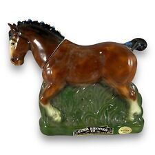 Beautiful Vtg  Ezra Brooks Heritage China  Clydesdale Horse Decanter 1974. picture