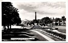 Vintage real photo postcard- War Memorial and Gardens, Port Sun England unposted picture