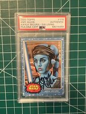 Amy Allen Signed 2020 Topps Star Wars Living Set 110 Aayla Secura PSA Authentic picture