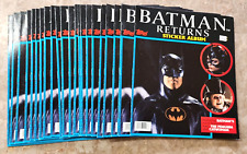 1992 Topps Batman Returns Sticker Album Books Catwoman Penguin Books Lot of 23 picture