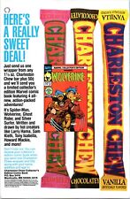 1992 Charleston Chew Candy bar print ad - Wolverine Comic offer- Comic Book size picture