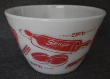 CHARMING VINTAGE FIRE-KING KITCHEN AIDS SPAG'S ANNIVERSARY MIXING BOWL picture