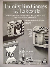 Lakeside Toys PRINT AD - 1967 ~ toy, game ~ Kismet, Spare-Time, Perquackey games picture