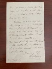 THOMAS MOORE HAND-LETTER SIGNED, BOTANIST, FERNS OF GREAT BRITAIN AND IRELAND picture