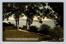 San Francisco CA-California, Fort Mason Park, Oakland Bay, Vintage Postcard picture