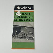 1930's New Idea 4 Roll Husker And Shredder Brochure Booklet Pamphlet picture