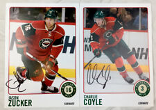 MN Wild -Charlie Coyle & Jason Zucker 5x7 Photos- Autograph - Signed In Person picture
