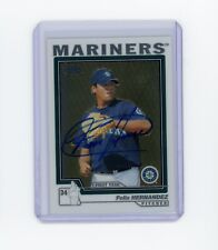 2004 Topps Chrome Felix Hernandez First Year Rookie Auto RC /10 Mariners HOF picture