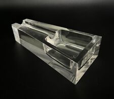Vintage DUNHILL Crystal Cigar Ashtray Mid Century Modern picture