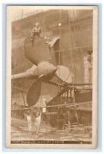 c1920's Port Propeller USS Pittsburgh RPPC Photo Unposted Vintage Postcard picture