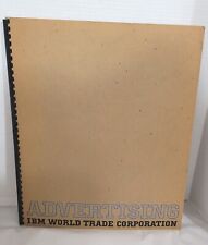VTG 1961 Large IBM Int'l Advertising Campaign Portfolio Fold-Outs Spiral Bound  picture